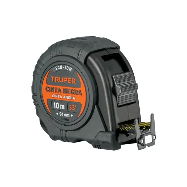 Flexómetro Contra Impacto 10m Truper Cinta Negra 32mm Imán (FCN-10M - 103057)