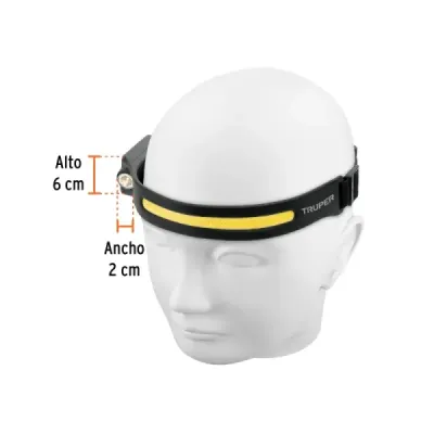 Linterna Cabeza Minero 350 Lm Truper Sensor Movimiento