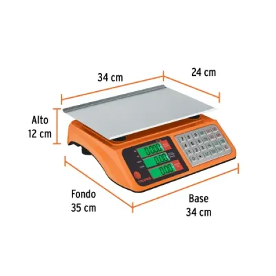 Báscula Electrónica Multifuncional Portable 40 Kg Lcd Truper
