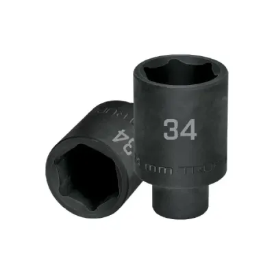 Copa Dado Impacto Largo 34mm 6 Puntas Truper Cuadrante 1/2'