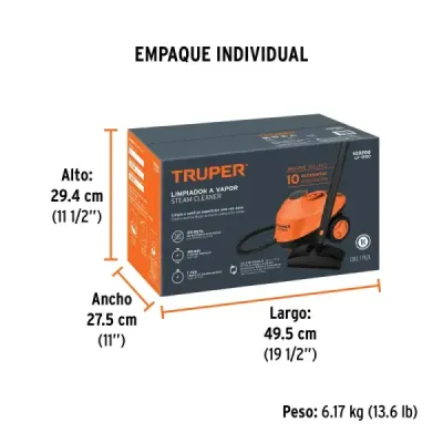 Limpiador De Vapor Multiusos 1800 W Truper Con Accesorios