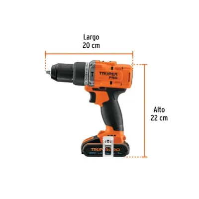 Taladro Percutor Inalámbrico 1/2' 20 V Truper 1 Batería