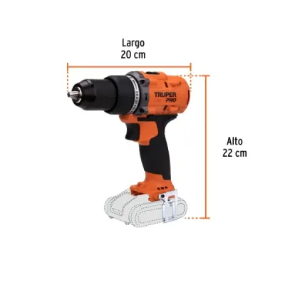Taladro Percutor Inalámbrico 1/2' 20 V Truper Sin Batería