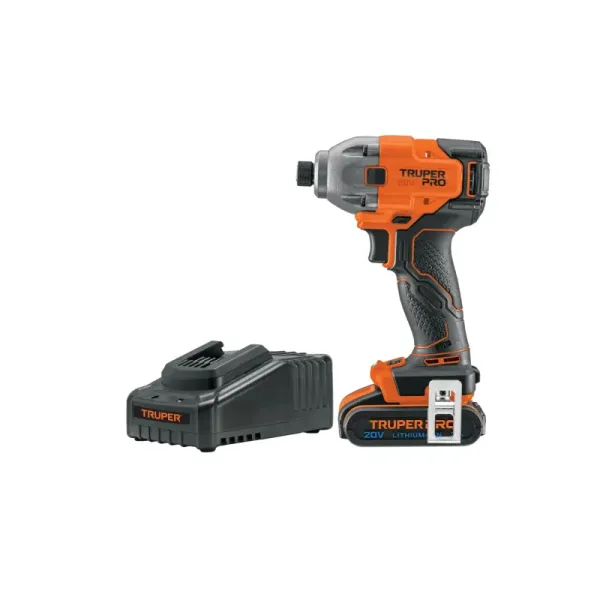 Atornillador Impacto Inalámbrico 20v Truper Pro 1 Batería (DIMI-20A2 - 103253)