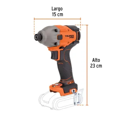 Atornillador Impacto Inalámbrico 20v Truper Pro Sin Batería