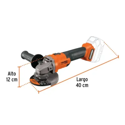 Pulidora Angular Inalámbrica 4.1/2' 20v Truper Pro