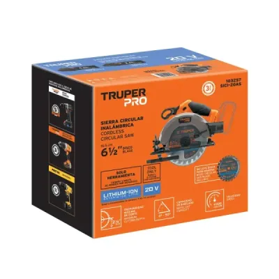 Sierra Circular Inalámbrica 6.1/2' 20v Truper Pro