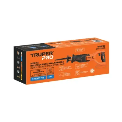 Sierra Reciprocante Sable Inalámbrica 20v Truper Pro