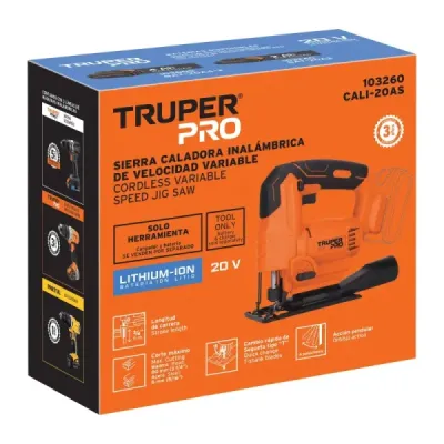 Sierra Caladora Inalámbrica 20v Truper Pro Sin Batería