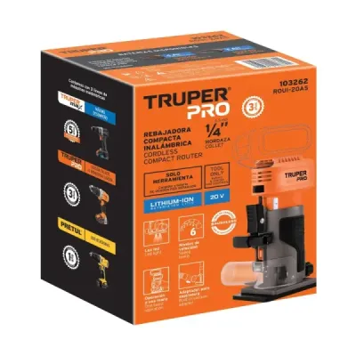 Ruteadora Compacta Inalámbrica 20v Truper Pro Sin Batería