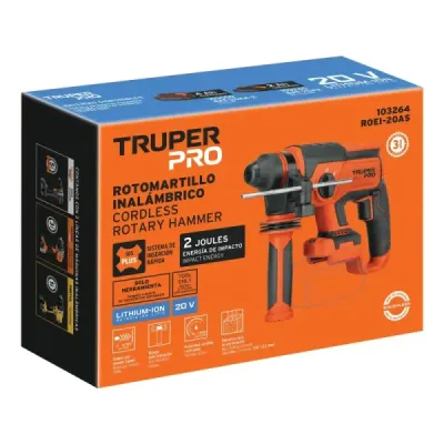 Taladro Percutor Inalámbrico Sds Plus 2j 20v Truper Pro Solo