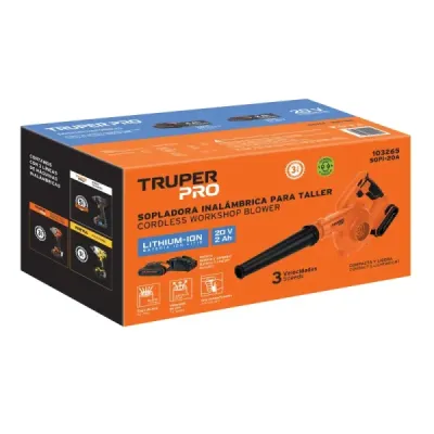 Sopladora Inalámbrica 20v 72 Cfm Truper Pro Batería Cargador
