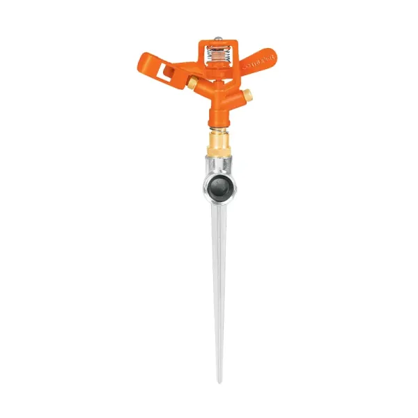 Aspersor Metálico 1 Vía Estaca 20 Cm Truper Doble Chorro (DOS-11 - 10327)