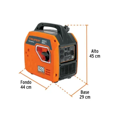 Generador Inversor 2200 W Truper Silencioso Control Remoto