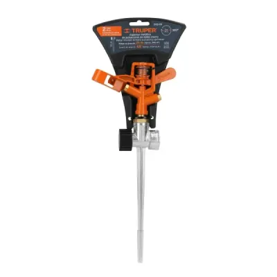 Aspersor Metálico 2 Vías Estaca 20 Cm Truper Doble Chorro