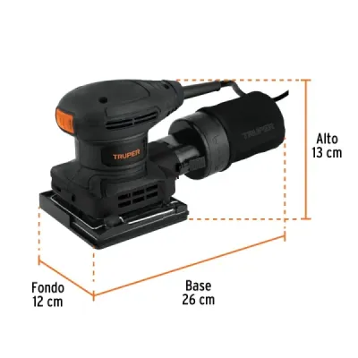 Lijadora Orbital 1/4 Hoja 300w Truper Industrial 15000 Opm