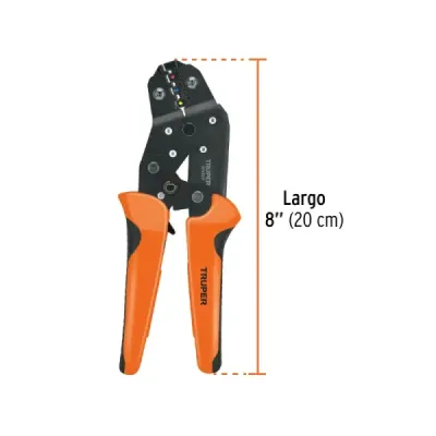 Alicate Crimpador Cable 8' Truper Ponchador 500 Terminales