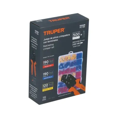 Alicate Crimpador Cable 8' Truper Ponchador 500 Terminales