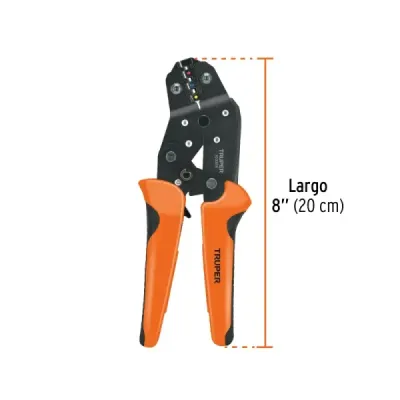 Alicate Crimpador Cable 8' Truper Ponchador Sistema Ratchet