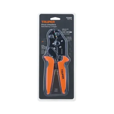 Alicate Crimpador Cable 8' Truper Ponchador Sistema Ratchet