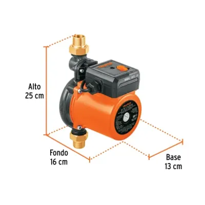 Bomba Presurizadora Agua 1/3 Hp Truper 60l/min Altura 12 M