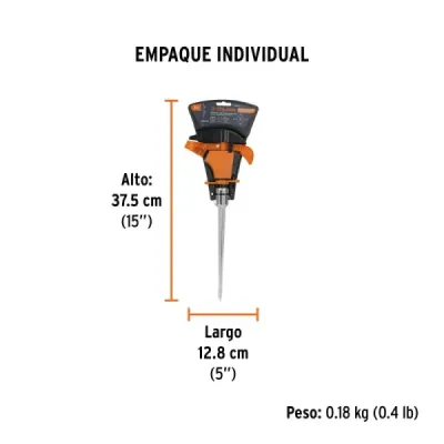 Aspersor Plástico 1 Vía Estaca 20cm Truper Limitador Riego