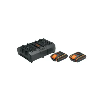 Cargador Dual + Baterías Para Herramientas 20v Truper Pro