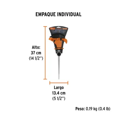 Aspersor Plástico 2 Vías Estaca 20cm Truper Limitador Riego