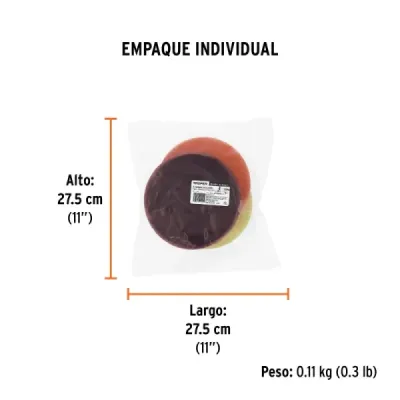 Set 3 Esponjas Poliuretano Polichadora 7' Truper Multiusos