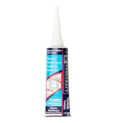 Barra De Silicona Transparente 85 Gr Toolcraft Uso General