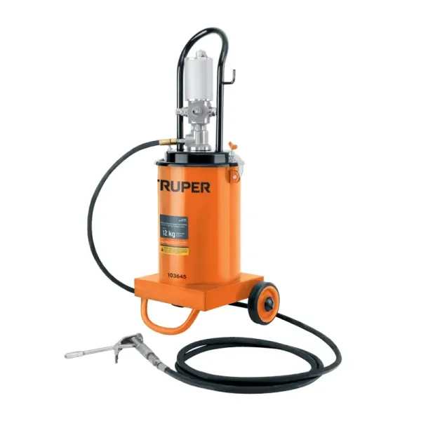 Bomba Inyectora Neumática De Grasa 12 Kg Truper 90-115 Psi (BOMIN-12N - 103645)