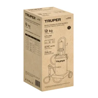 Bomba Inyectora Neumática De Grasa 12 Kg Truper 90-115 Psi
