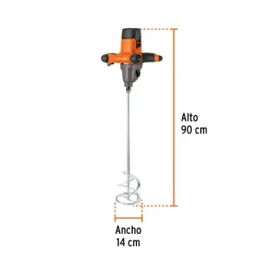 Mezcladora Eléctrica 1400w 0-800 Rpm 90x12cm Truper Pro