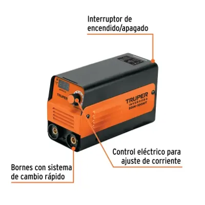 Mini Soldador Inversor 100a 1 Fase Cd Truper 120v Smaw Mma