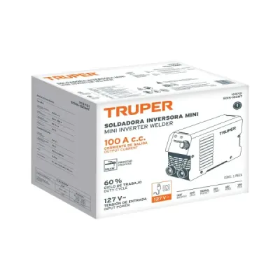 Mini Soldador Inversor 100a 1 Fase Cd Truper 120v Smaw Mma