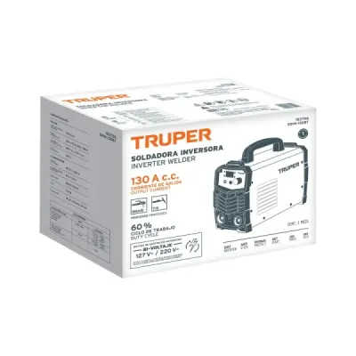 Soldador Inversor 130a 2 Fases Truper 120-220v 4 Soldaduras