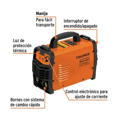 Soldador Inversor 160a 2 Fases Truper 120-220v 4 Soldaduras