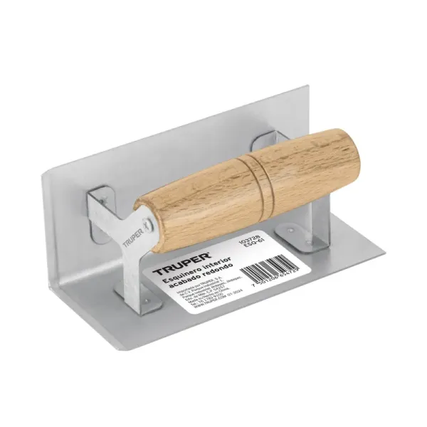 Esquinero Interior Redondo 6' Para Muro Truper Mango Madera (ESQ-61 - 103728)