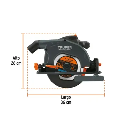 Sierra Circular 7.1/4' 1900w Truper Industrial Corte 60 Mm