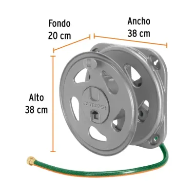 Portamanguera De Pared 1/2' Truper Hasta 40m Extensión 1.3m