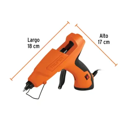 Pistola Silicona 80w Barra Grande Truper Antiderrapante
