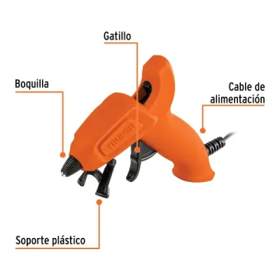 Pistola Silicona 10w Barra Pequeña Truper Antiderrapante