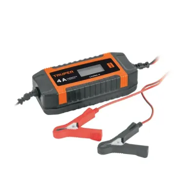Cargador Mantenedor Baterías 6-12v 4a Portátil Abs Truper