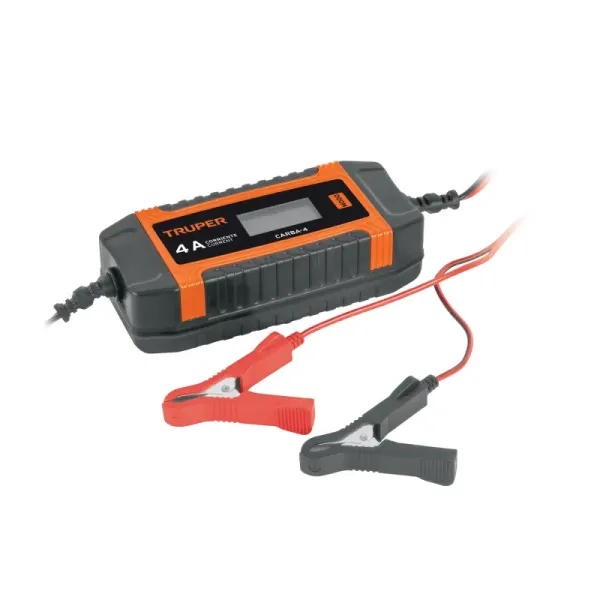 Cargador Mantenedor Baterías 6-12v 4a Portátil Abs Truper (CARGADOR - 104009)