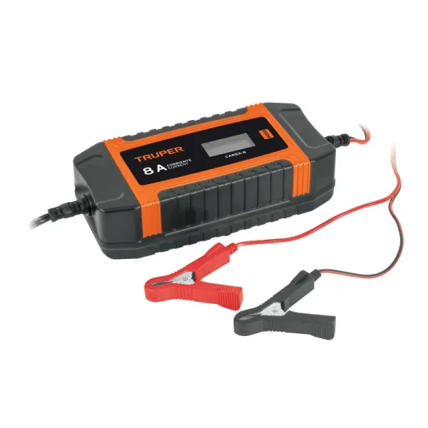 Cargador Mantenedor Baterías 12-24v 8a Portátil Abs Truper (CARGADOR - 104010)