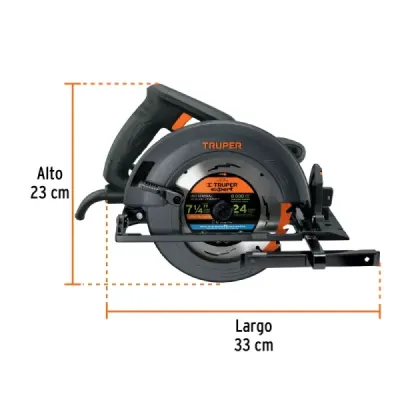 Sierra Circular 7.1/4' 1800w Truper Industrial Corte 60mm