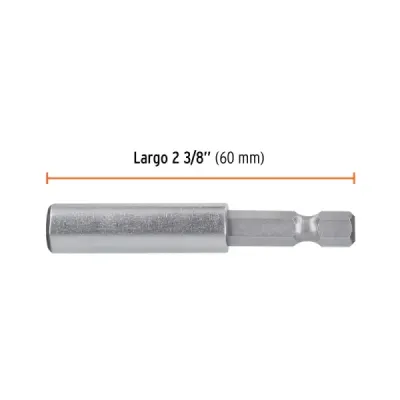 Set 5 Extensiones Puntas Magnética 1/4' Largo 60 Mm Truper