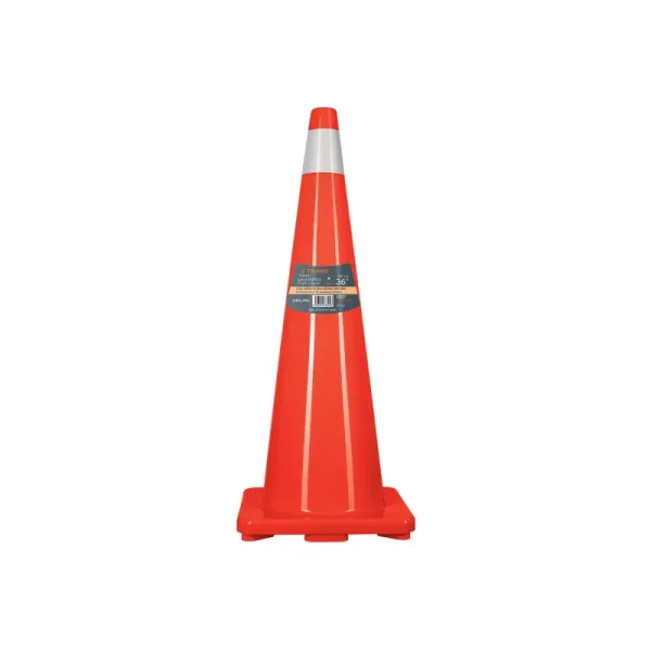 Cono Seguridad Precaución Reflectivo 90 Cm Truper 37x37 Cm (CONO-90R - 13127)