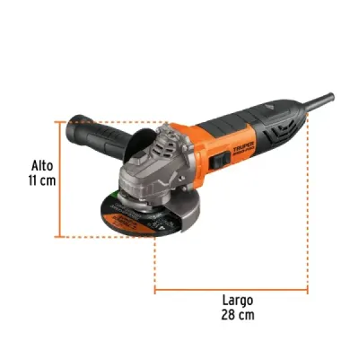 Pulidora Esmeriladora 4.1/2' 700w Truper Pro Ergo Swtich