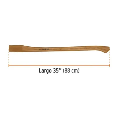 Mango Para Hachas Hickory Americano 35' Truper Hm-3-1/2m